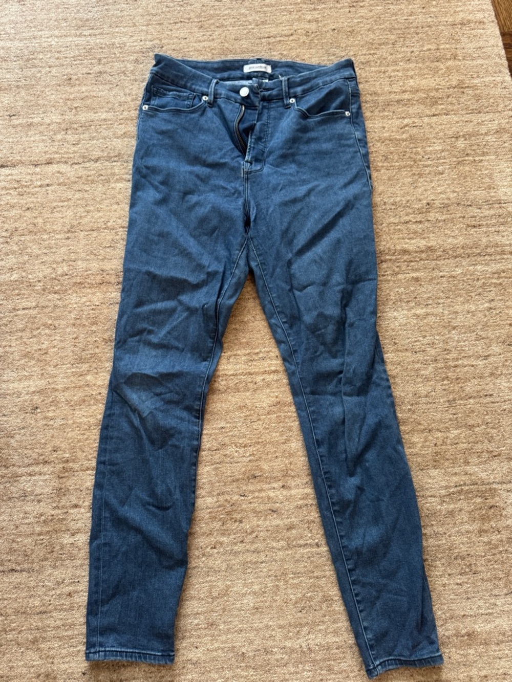 Good American Women's True Blue Skinny Jeans